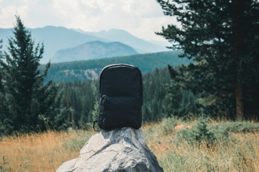 Logotrade Werbegeschenke das Foto: Dillon AWARE™ RPET faltbarer klassischer Rucksack